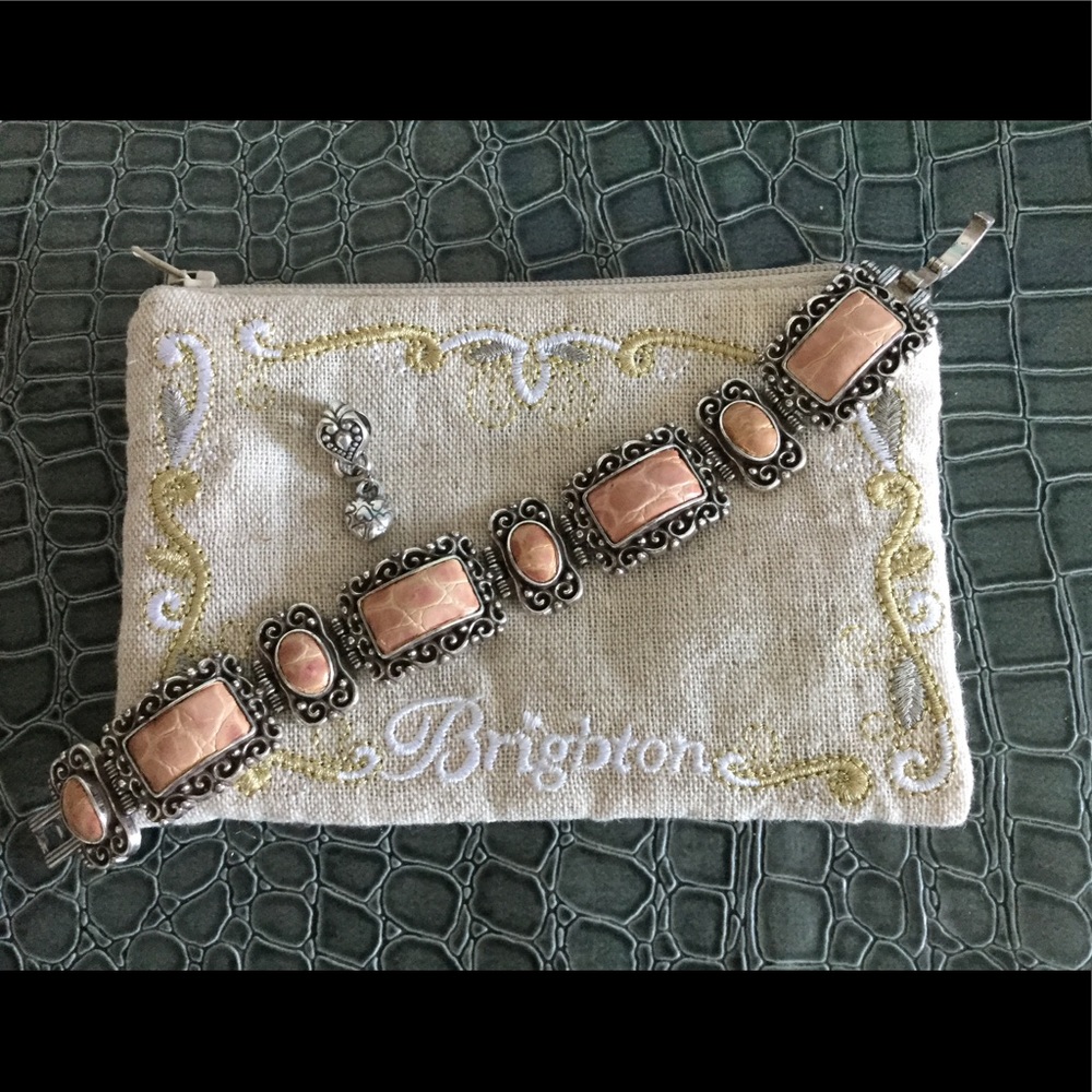 BRIGHTON Park Avenue Bracelet, Charms, Linen Pouch